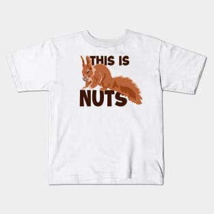 This Is Nuts Japanese Fox Eastern Gray Squirrel Kids T-Shirt